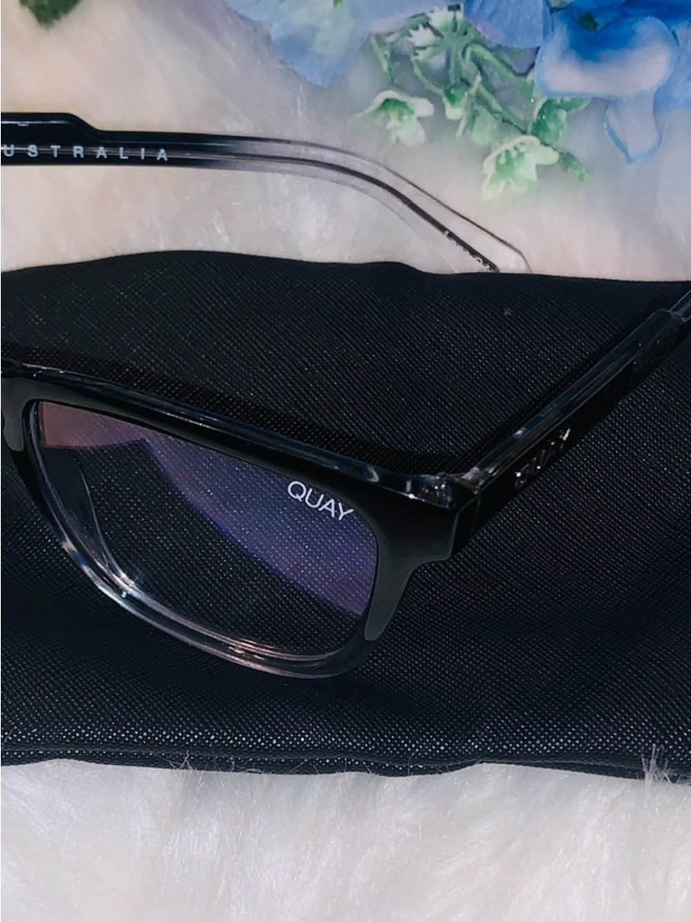 Quay Australia Black Clear-Frame Women's Eyeglasses Reading Glasses New